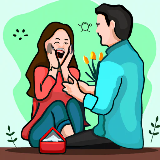 זוג חולק את סיפור הצעת יום ההולדת שלהם בחיוכים ובצחוק