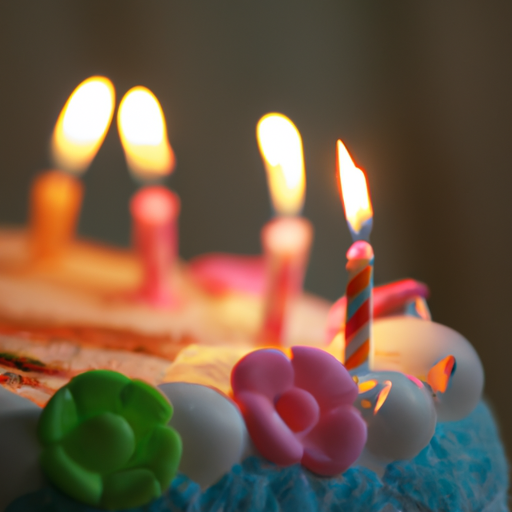 עוגת יום הולדת מעוצבת להפליא עם נרות