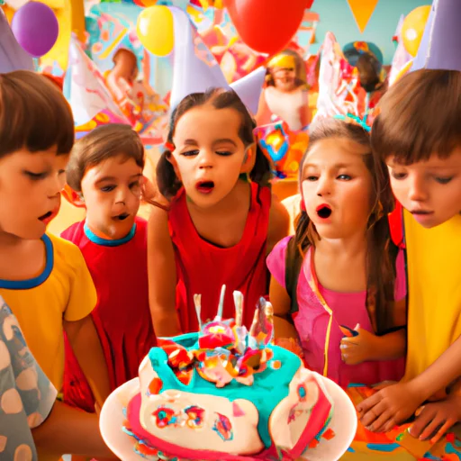 תאומים מוקפים בחברים ובני משפחה בחגיגת יום ההולדת שלהם